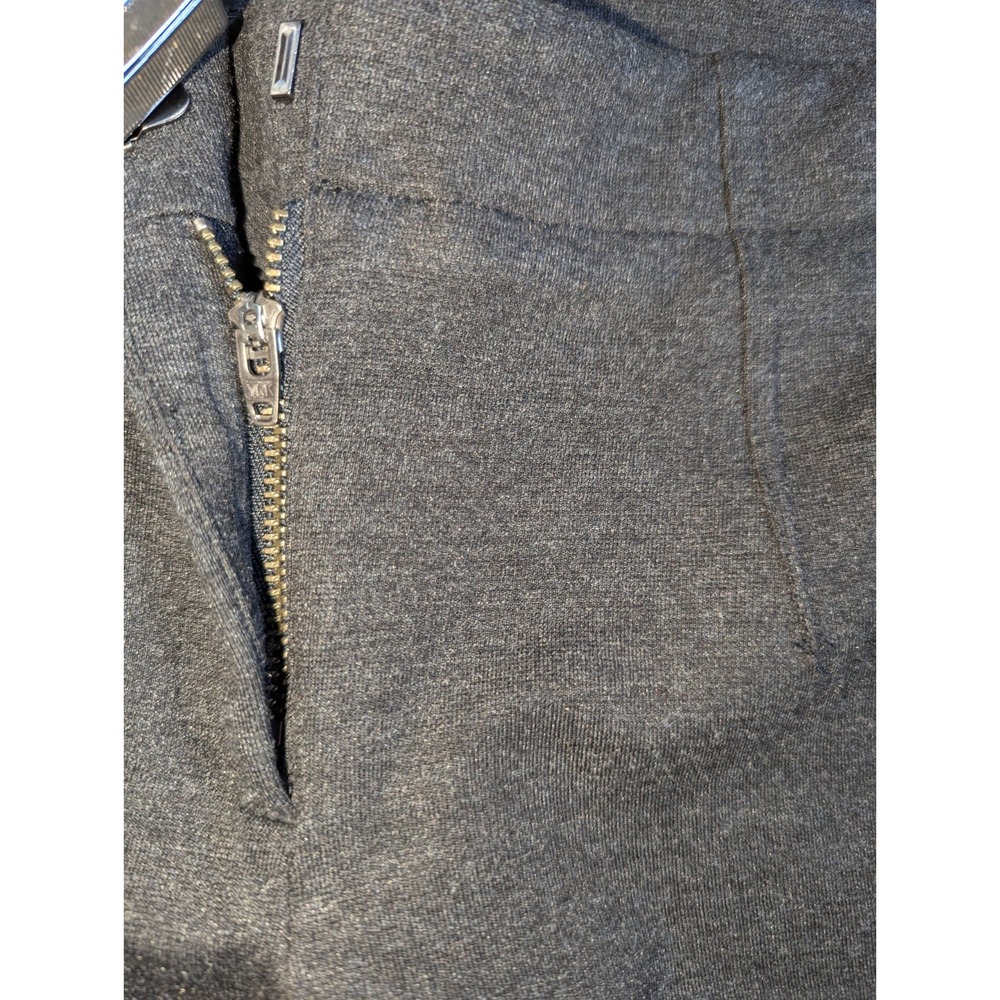 NWT THEORY Low Rise Charcoal Smooth Knit Ponte Flare Trouser Pants Made in USA 4 - Picture 5 of 14
